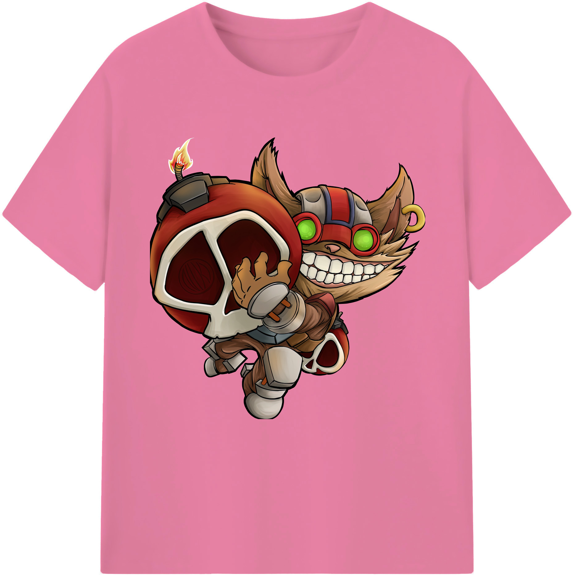 リーグ・オブ・レジェンド League of Legends LOL 綿100％半袖Tシャツ（フロントプリント）